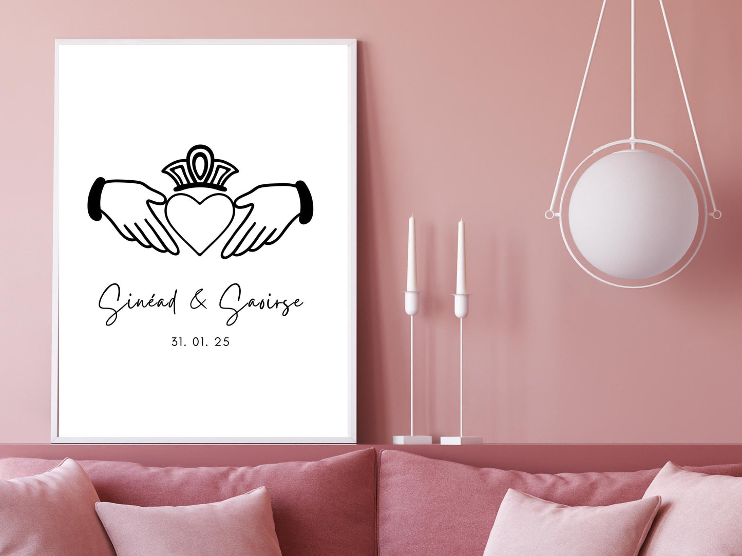 Personalised Wedding or Engagement Print