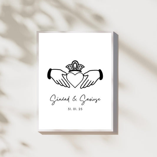 Personalised Wedding or Engagement Print