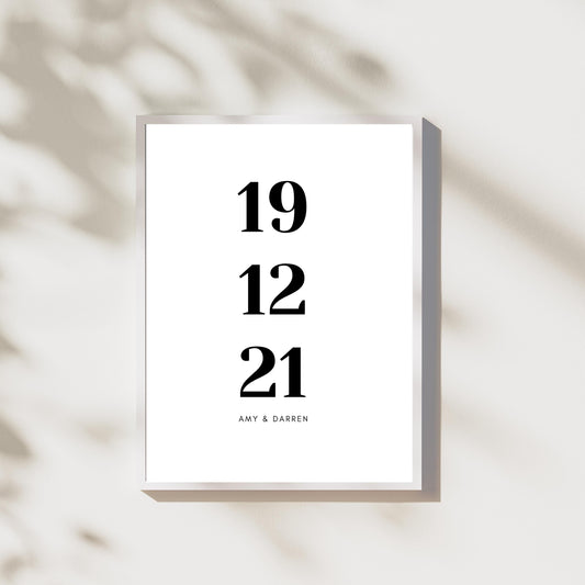 Personalised Irish Wedding or Engagement Print. A4 Print.