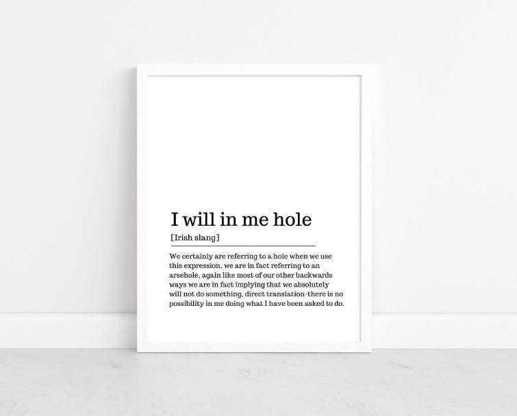 Pints Dictionary Print