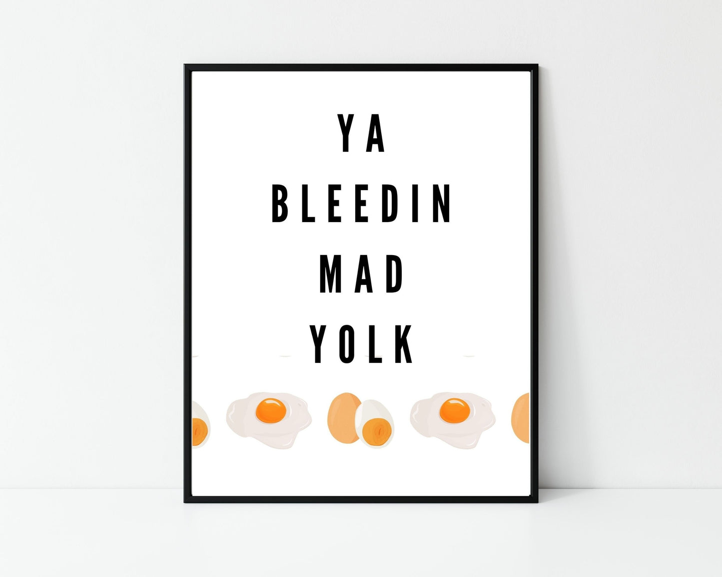 mad yoke, Irish saying, Irish gift, Irish language, Irish art, Irish print, wall art, wall print