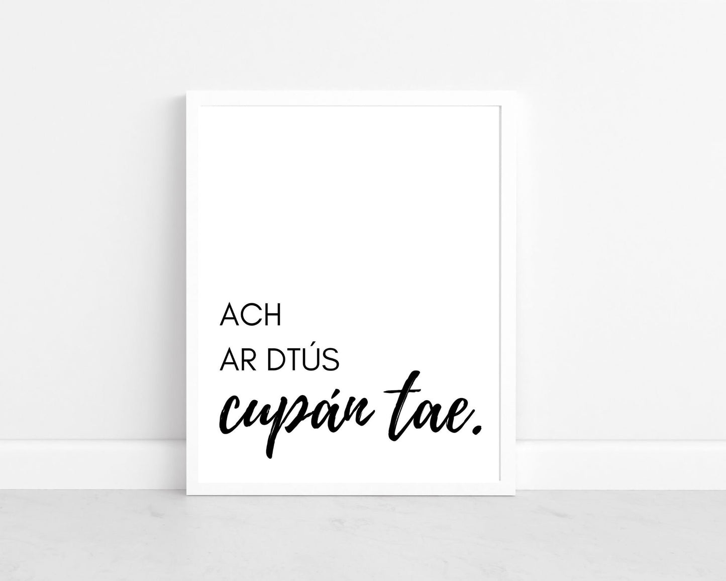 wall art, wall print, Irish gift, Irish language, Irish art, Irish print