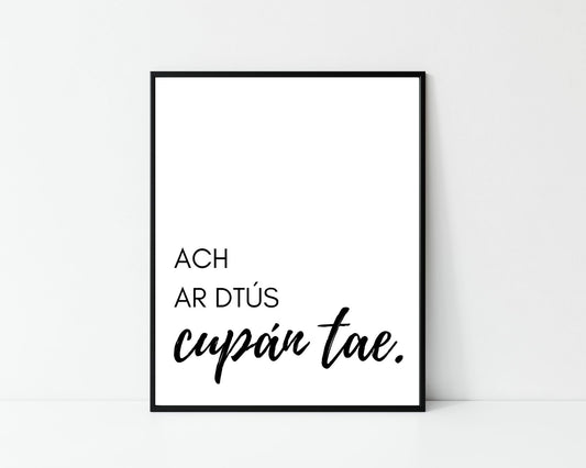 wall art, wall print, Irish gift, Irish language, Irish art, Irish print