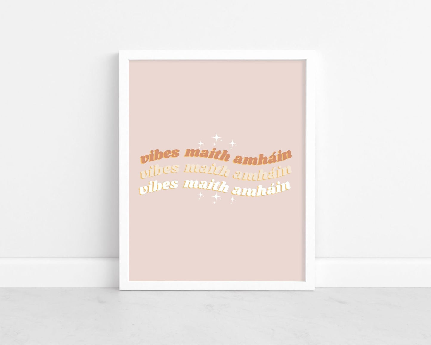 Irish print, as gaeilge, prints in irish, wall art, wall print, Irish gift, Irish language, Irish art, Irish print
