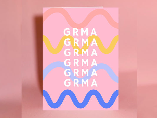 GRMA, go raibh maith agat, as Gaeilge, thank you card, thanks a million card, Irish thank you card, Irish card Irish greeting card