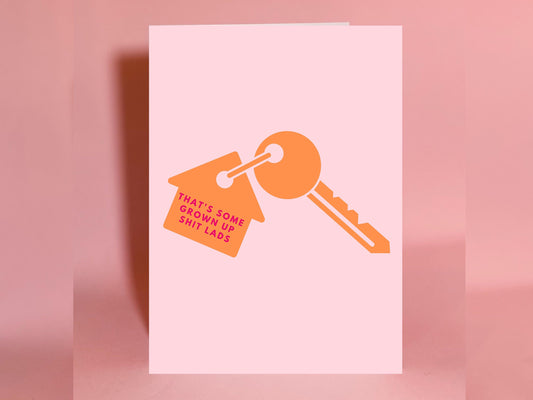 New house card, Irish card, Irish greeting card, congrats, housewarming card