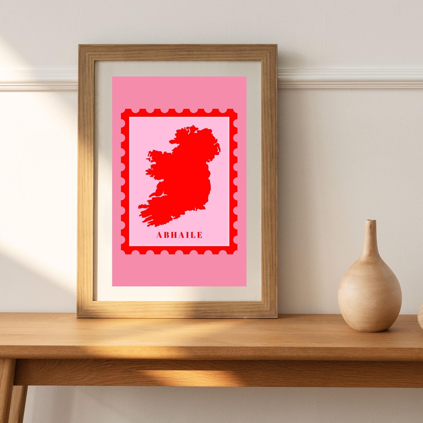 Map of Ireland, Irish print