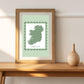 Map of Ireland, Irish print