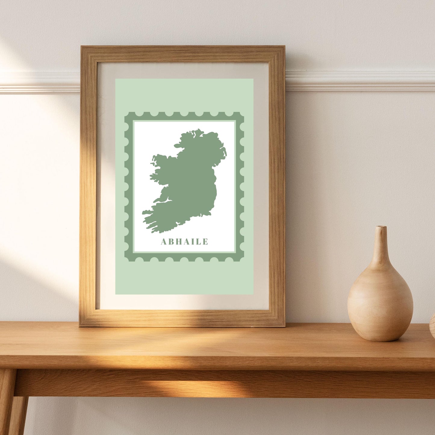 Map of Ireland, Irish print