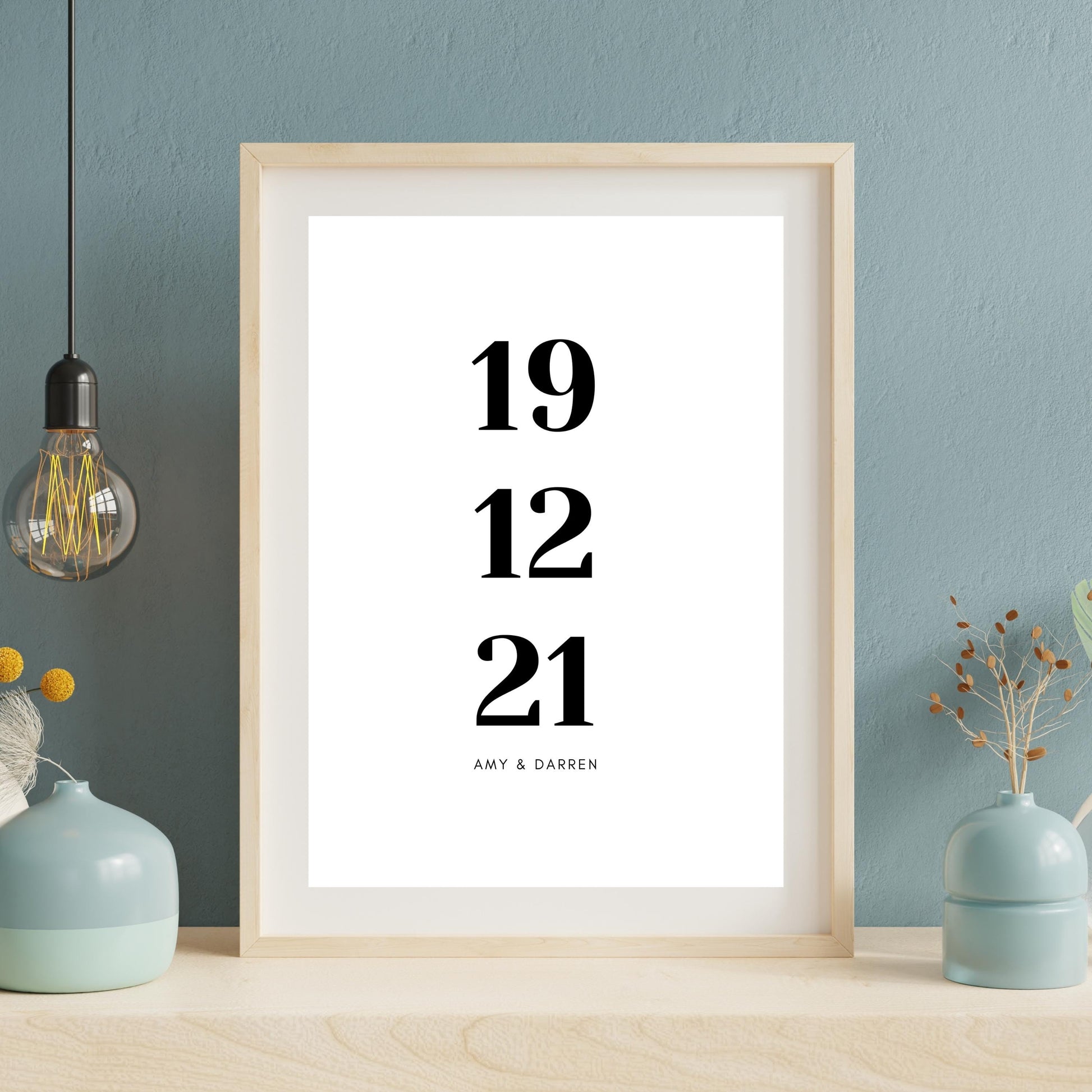 Personalised Irish Wedding or Engagement Print. A4 Print.