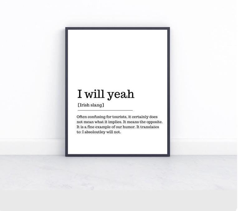 Pints Dictionary Print