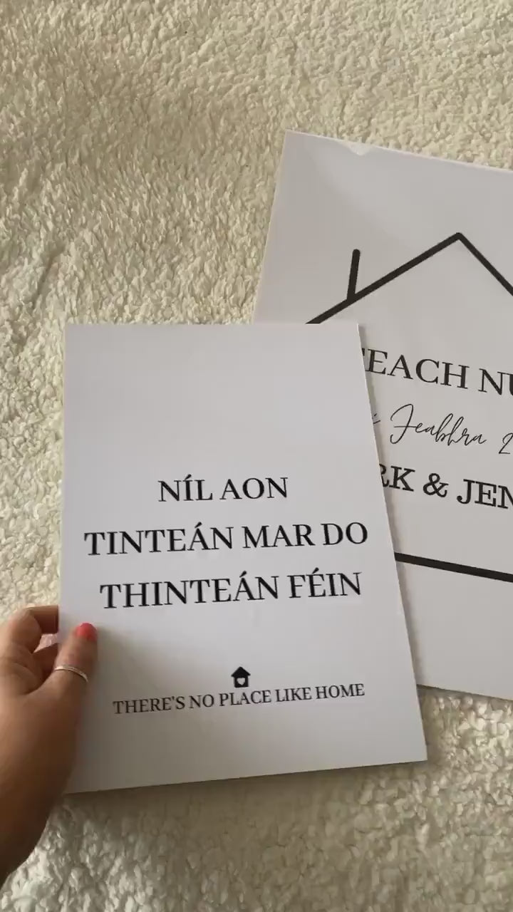 wall art, wall print, Irish gift, Irish language, Irish art, Irish print