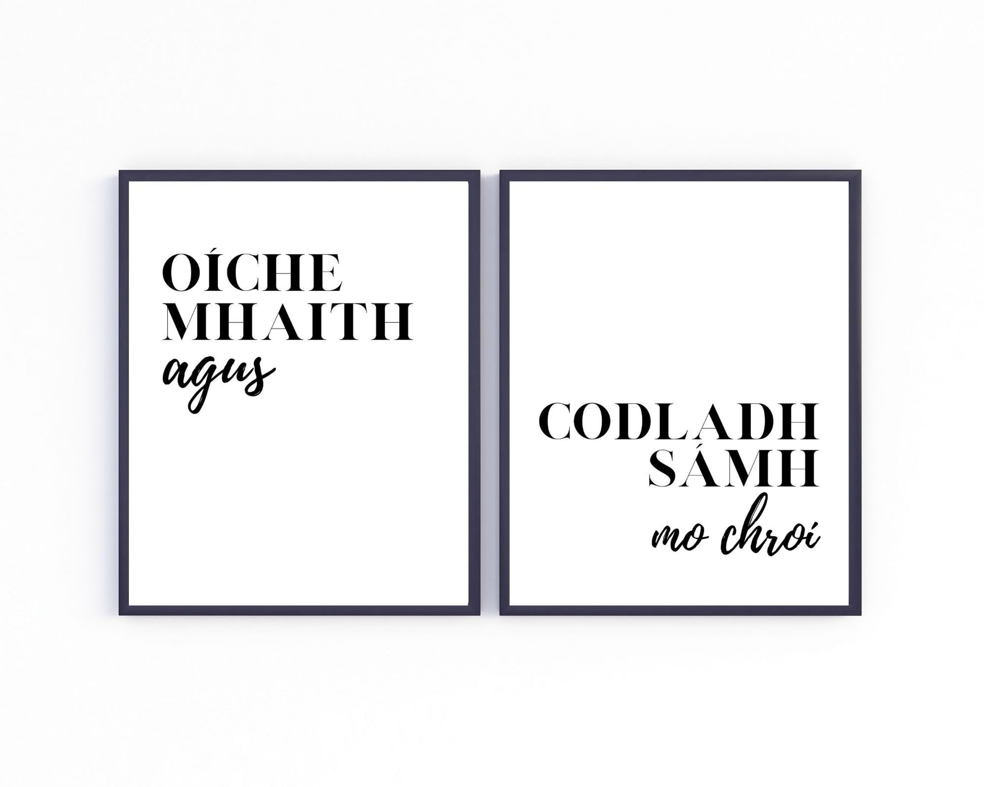 Print bundle, Irish saying, Irish gift, Irish language, Irish art, Irish print, wall art, wall print, bedroom print