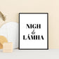 Nigh do lámha, wash your hands, Irish gift, Irish language, Irish art, Irish print, wall art, wall print, Bathroom print