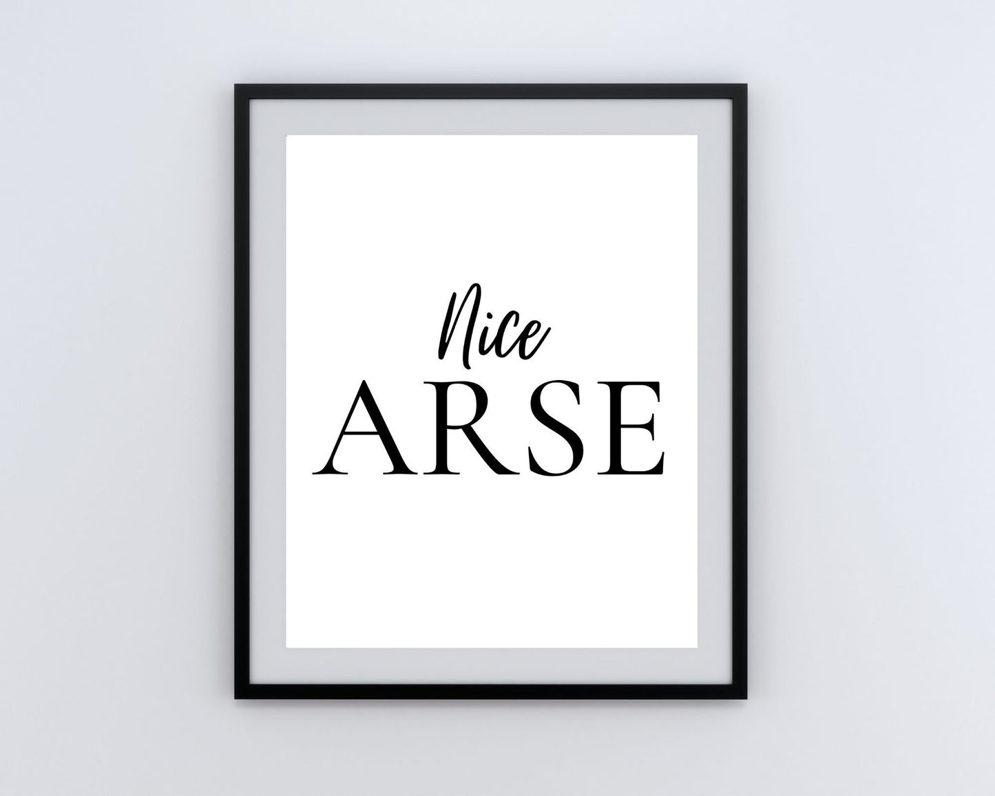 nice arse, bathroom print,Irish gift, Irish language, Irish art, Irish print, wall art, wall print, Bathroom print