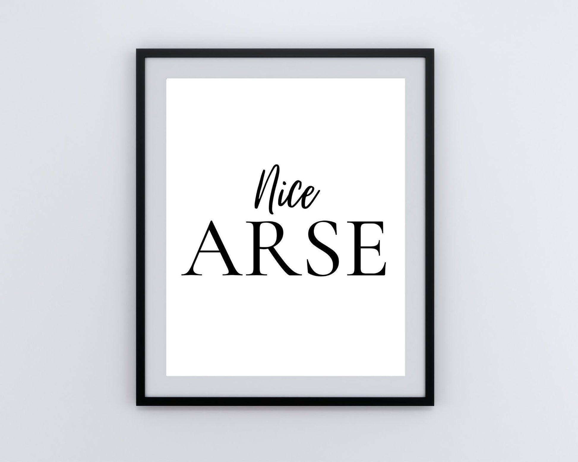 nice arse, bathroom print,Irish gift, Irish language, Irish art, Irish print, wall art, wall print, Bathroom print