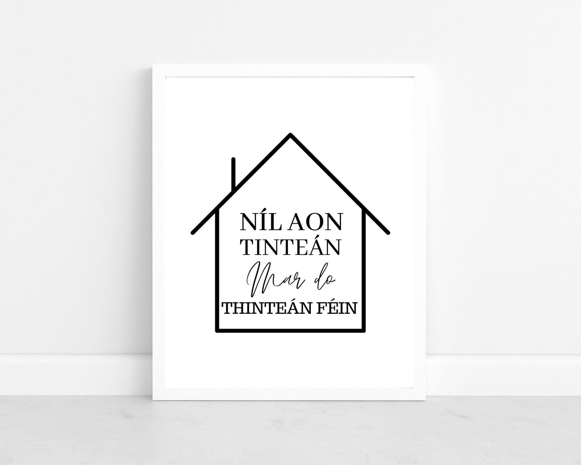 no place like home, new house gift, housewarming gift, Irish gift, Irish art, Irish print, wall art, wall print,