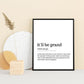 it'll be grand, Irish print, Irish gift, Irish saying, Home décor, house warming gift, new house gift, Irish wall art