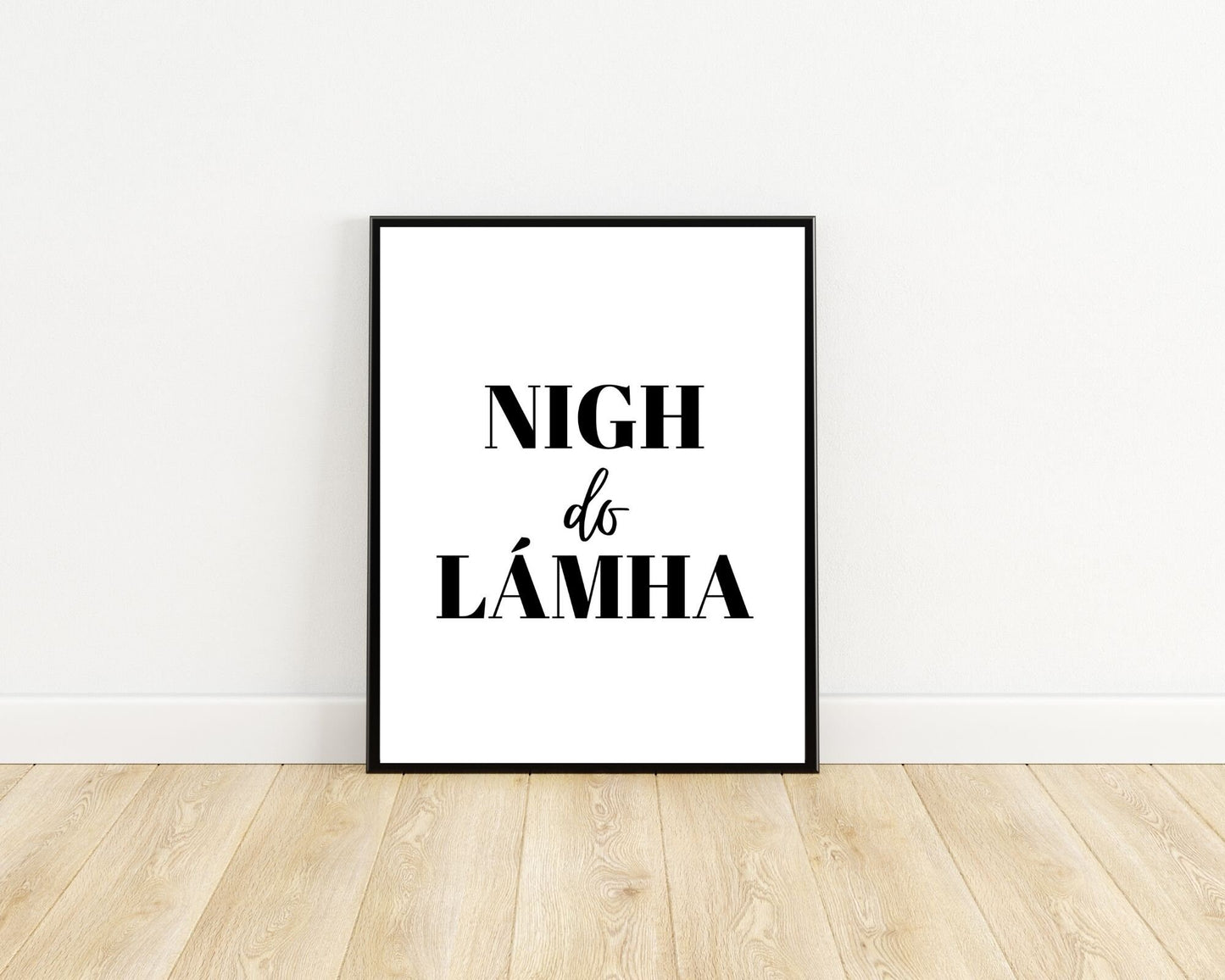 Nigh do lámha, wash your hands, Irish gift, Irish language, Irish art, Irish print, wall art, wall print, Bathroom print