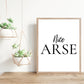 nice arse, bathroom print,Irish gift, Irish language, Irish art, Irish print, wall art, wall print, Bathroom print