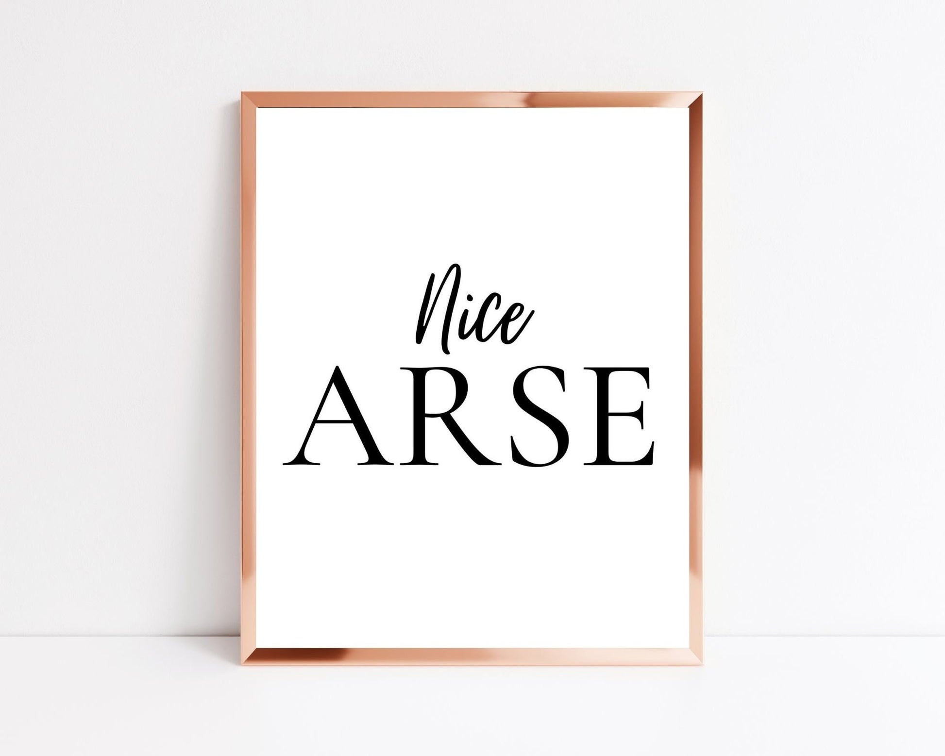 nice arse, bathroom print,Irish gift, Irish language, Irish art, Irish print, wall art, wall print, Bathroom print