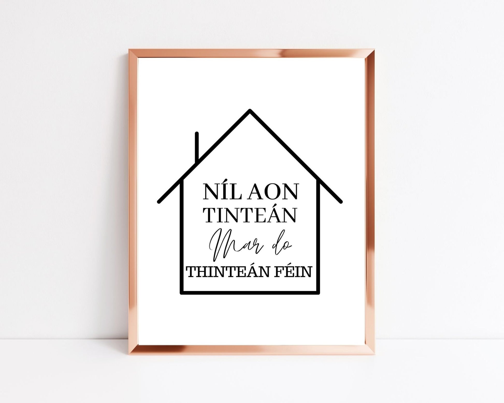 no place like home, new house gift, housewarming gift, Irish gift, Irish art, Irish print, wall art, wall print,