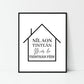no place like home, new house gift, housewarming gift, Irish gift, Irish art, Irish print, wall art, wall print,