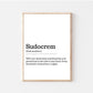 sudocrem, Irish saying, Irish gift, Irish language, Irish art, Irish print, wall art, wall print,