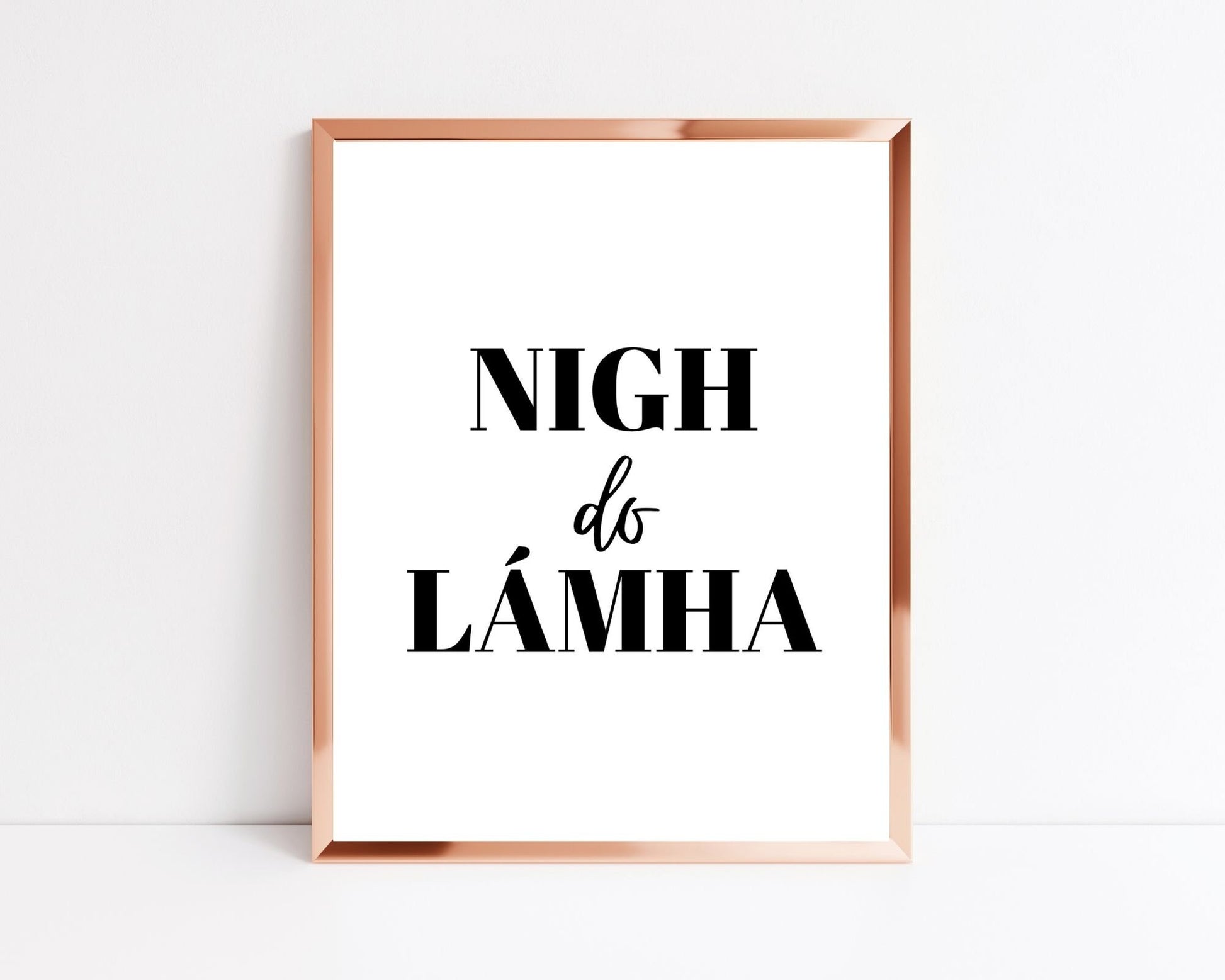 Nigh do lámha, wash your hands, Irish gift, Irish language, Irish art, Irish print, wall art, wall print, Bathroom print