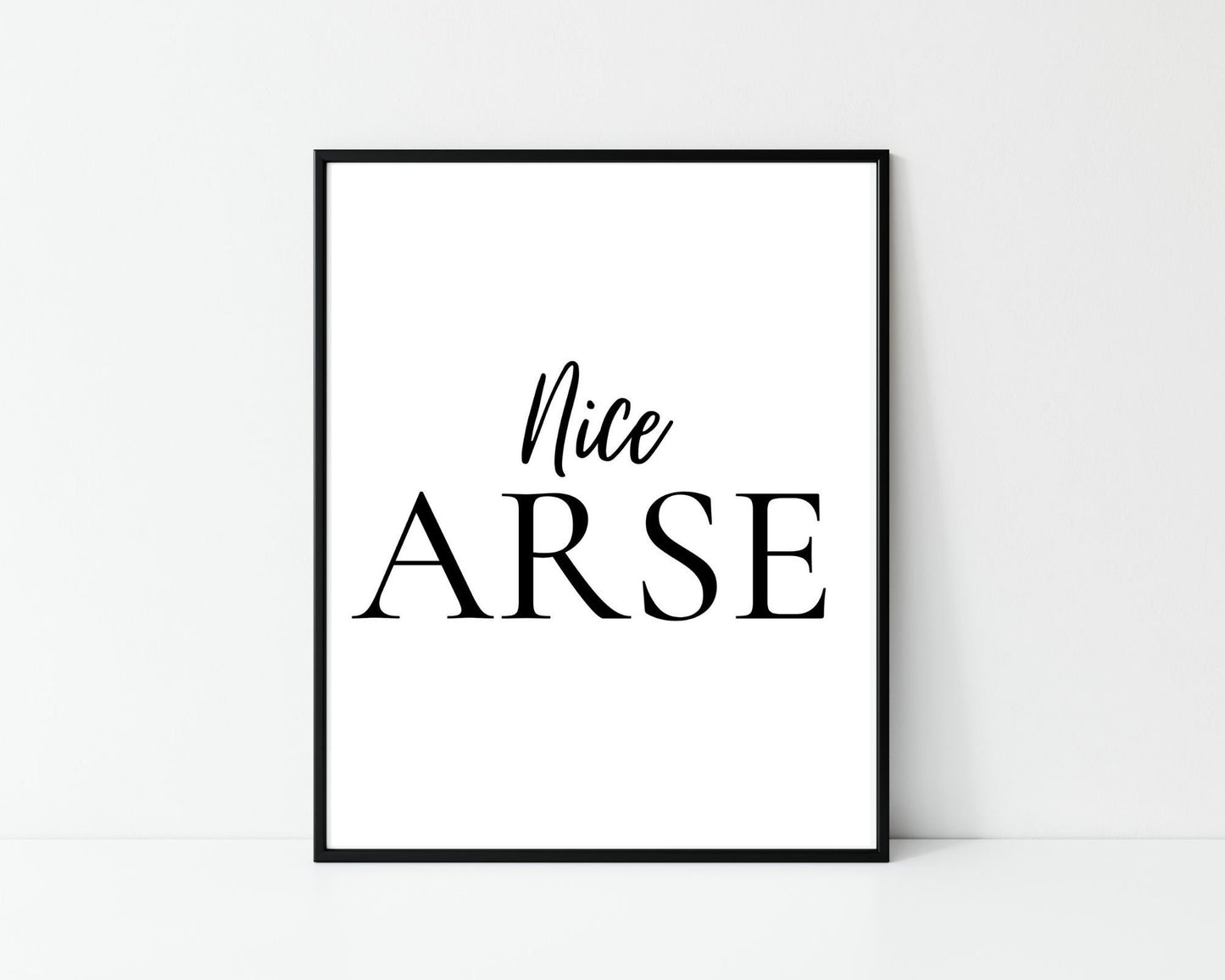 nice arse, bathroom print,Irish gift, Irish language, Irish art, Irish print, wall art, wall print, Bathroom print