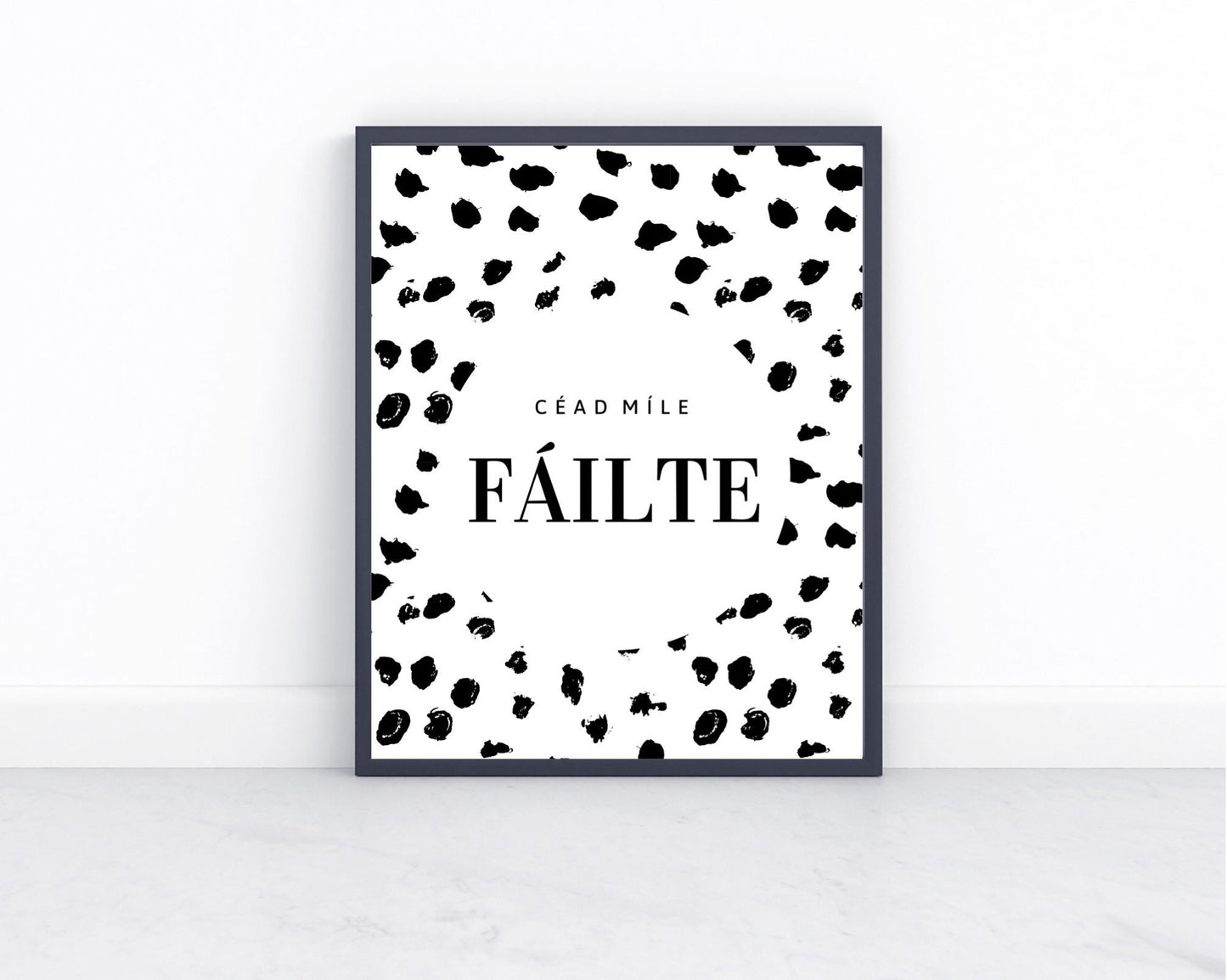 Céad míle fáilte, welcome print, housewarming gift, Irish print, house gift, wall art, new home gift, wall art, Irish gift