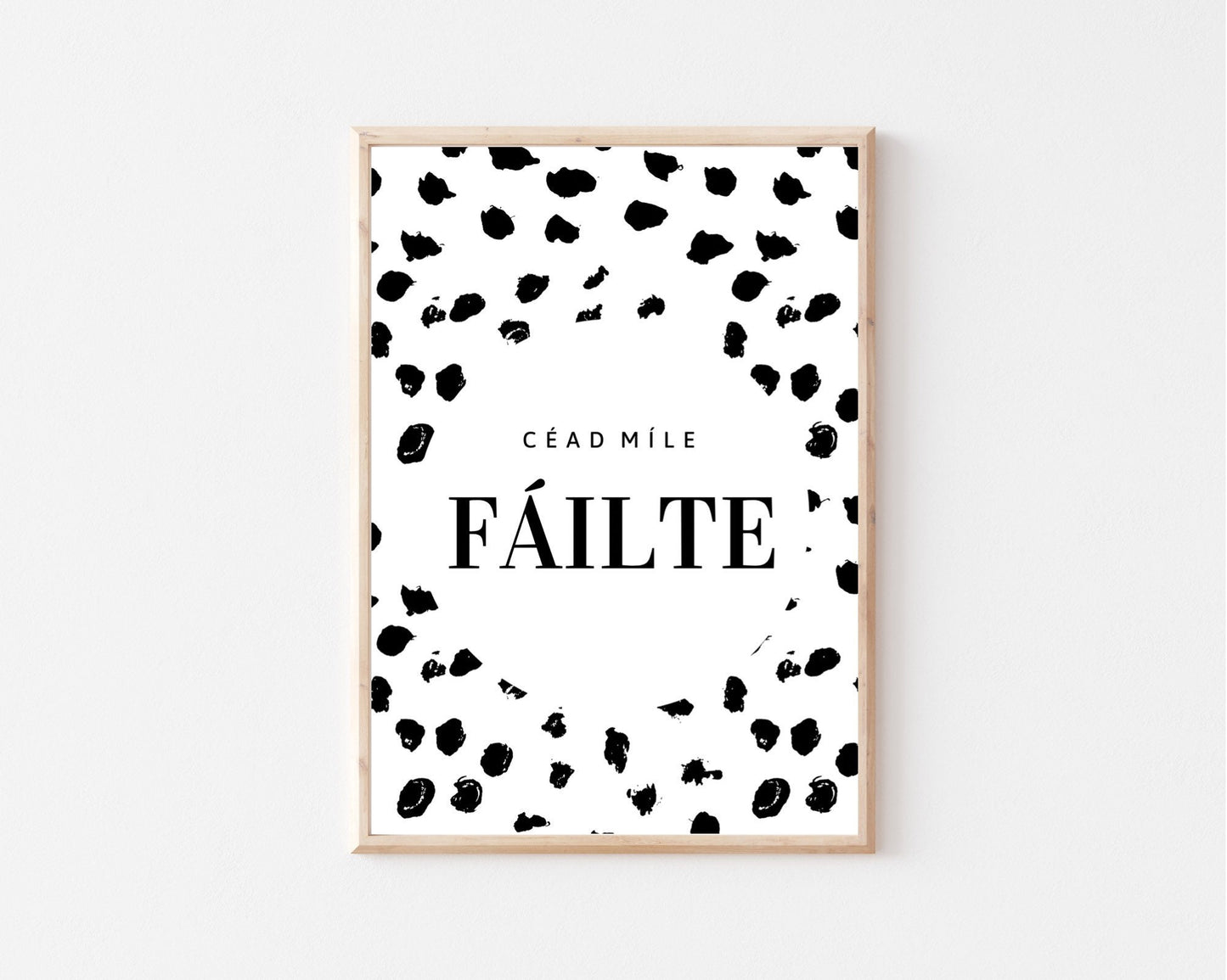 Céad míle fáilte, welcome print, housewarming gift, Irish print, house gift, wall art, new home gift, wall art, Irish gift