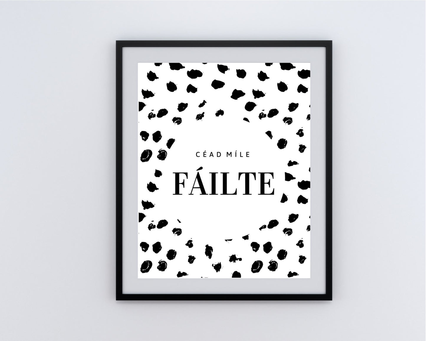 Céad míle fáilte, welcome print, housewarming gift, Irish print, house gift, wall art, new home gift, wall art, Irish gift