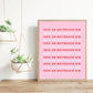 Irish print, as gaeilge, prints in irish, wall art, wall print, Irish gift, Irish language, Irish art, Irish print