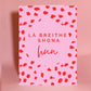 Irish birthday card, happy birthday, birthday card, lá breithe Shona duit, happy birthday hun, pink and red birthday card, Irish card