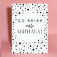 Thank you card, thanks a million card, Irish thank you card, Irish card, Irish greeting card