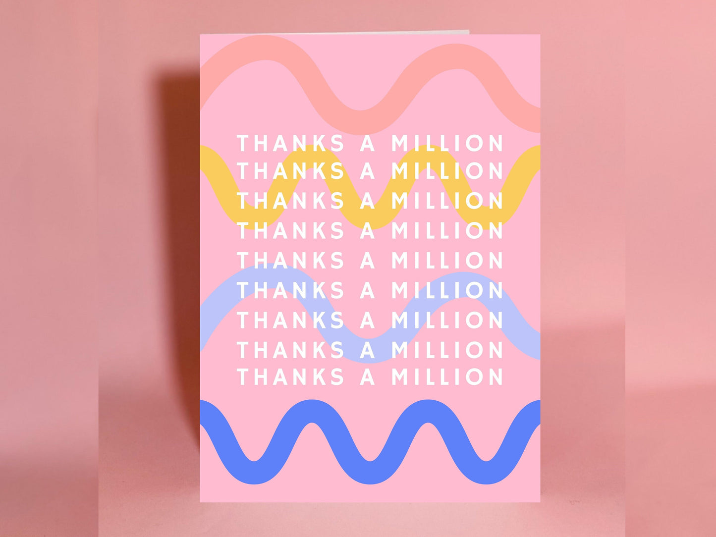 Thank you card, thanks a million card, Irish thank you card, Irish card, Irish greeting card