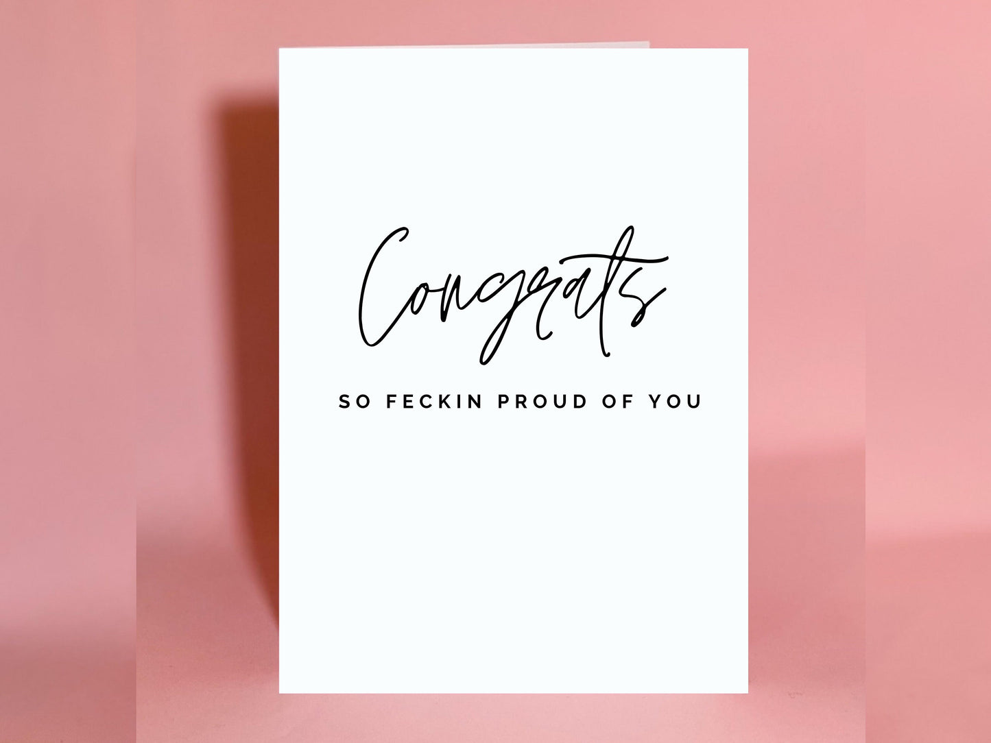 Irish card, congratulations card,exam card, congrats card, funny card, Irish card