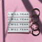 I will yeah keyring